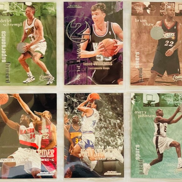 LOT OF 9 BASKETBALL TRADING CARDS. MINT CONDITION. Include an Allen Iverson . - Picture 3 of 9